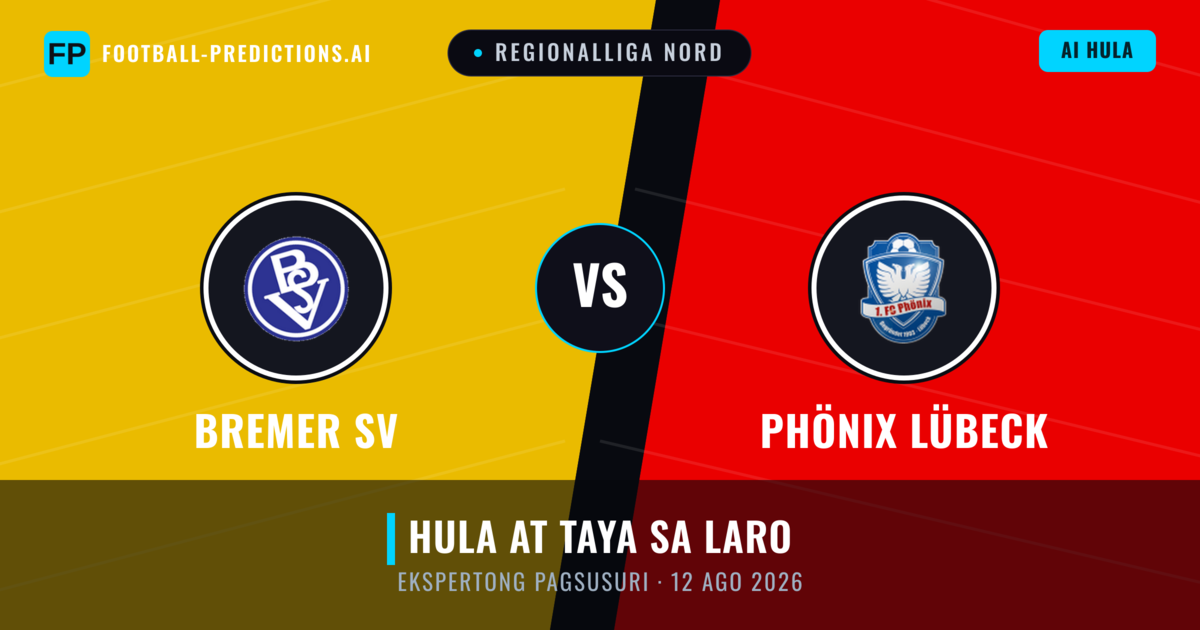 Bremer SV vs Phönix Lübeck — hula at preview ng laban