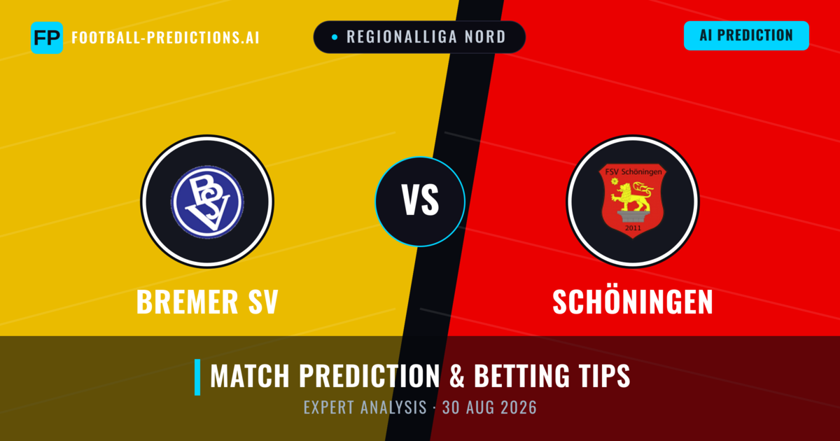 Bremer SV vs Schöningen — match prediction & preview