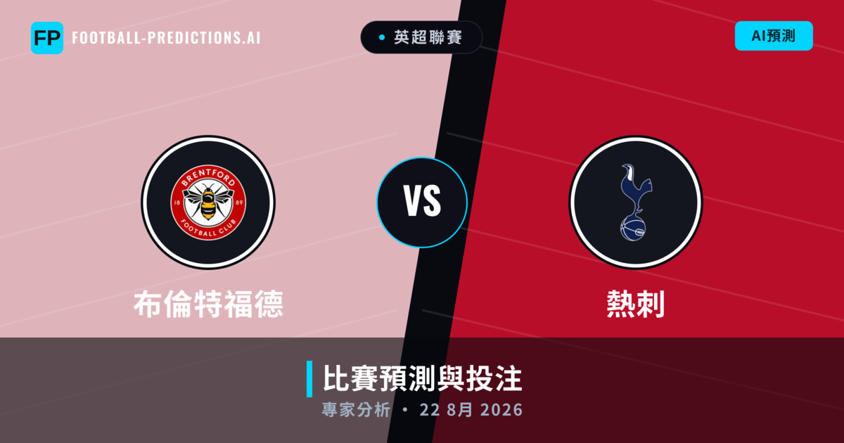 布倫特福德 vs 熱刺 — 比赛预测和前瞻