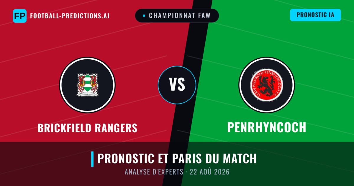 Brickfield Rangers vs Penrhyncoch — pronostic et avant-match