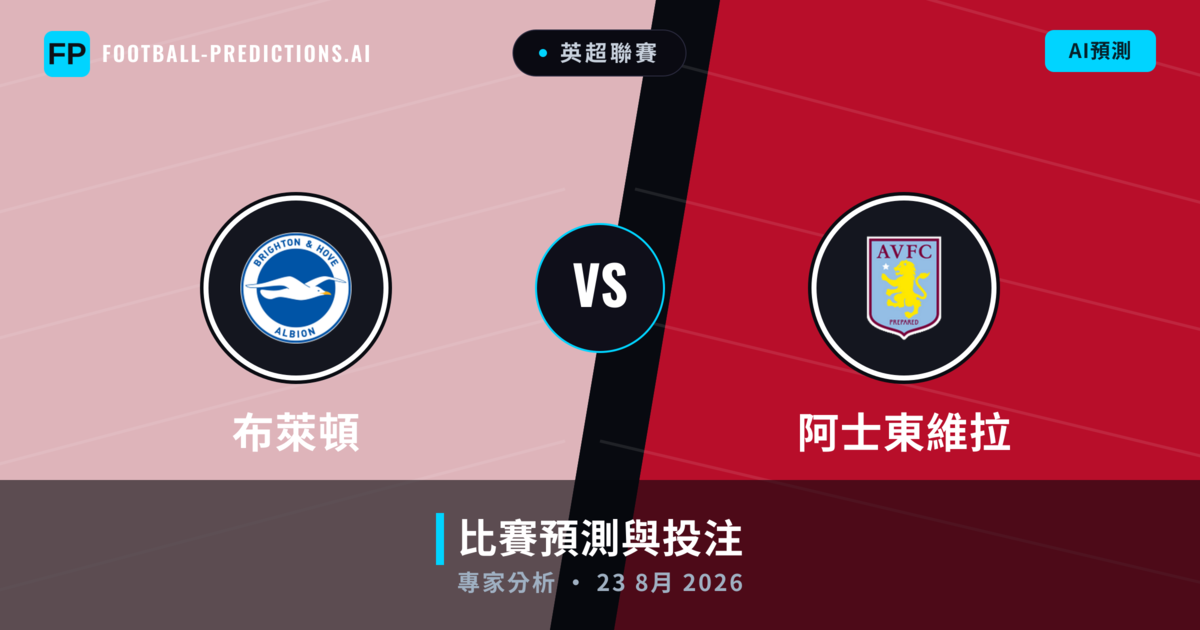 布萊頓 vs 阿士東維拉 — 比赛预测和前瞻