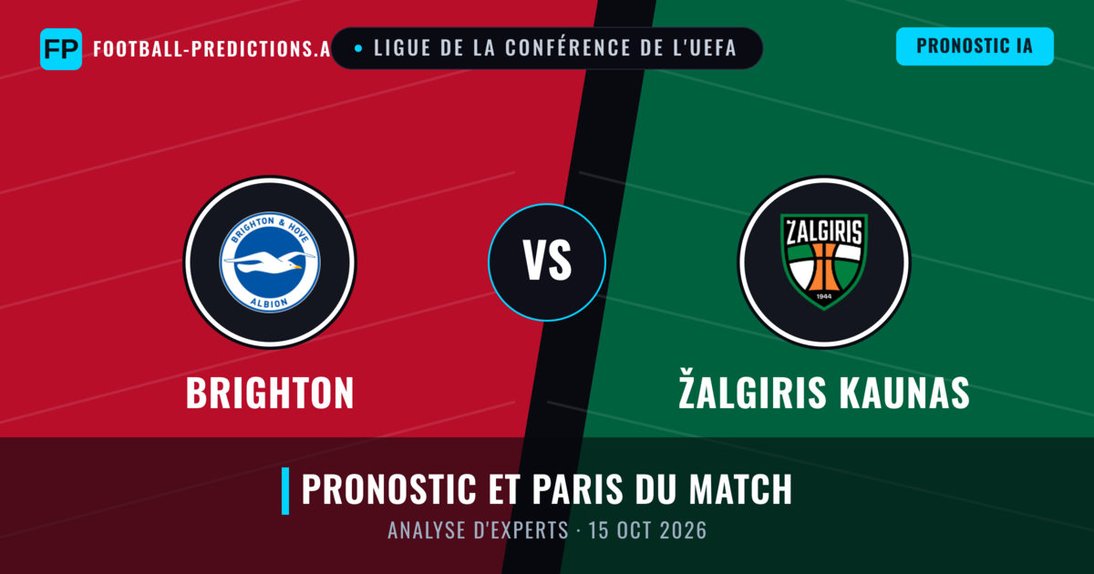 Brighton vs Žalgiris Kaunas — pronostic et avant-match