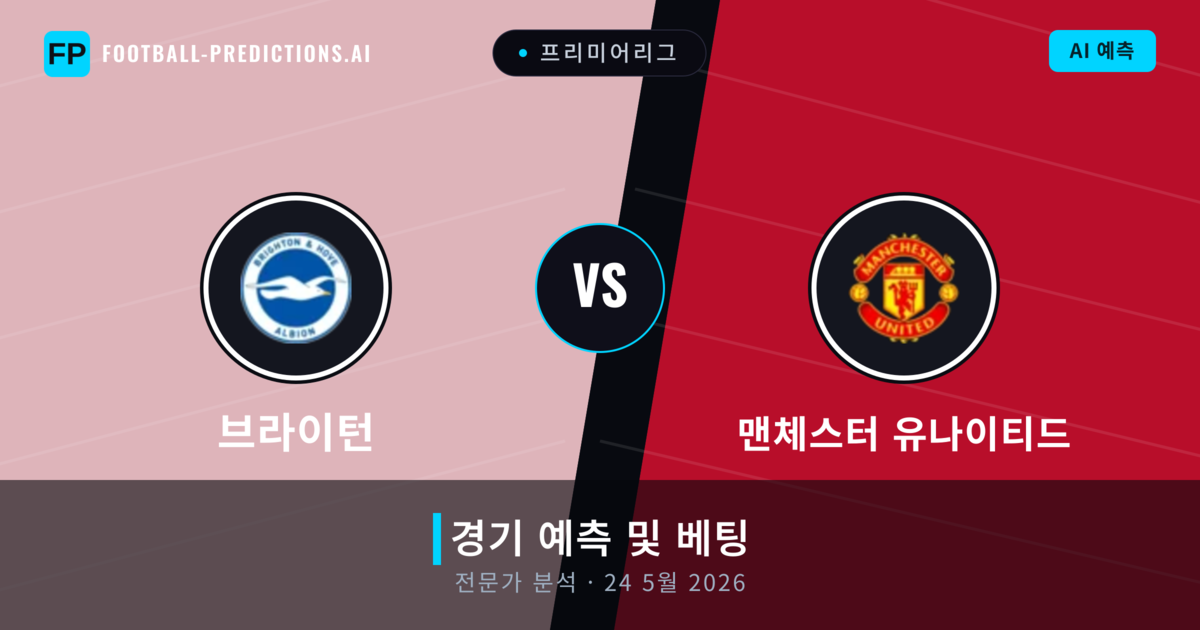 브라이턴 대 맨체스터 유나이티드 — 경기 예측 및 프리뷰