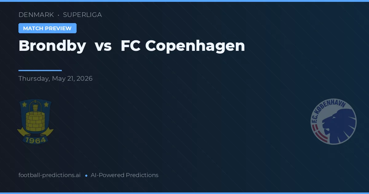 Brøndby vs FC København — prediksi dan pratinjau pertandingan