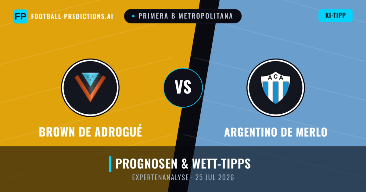 Brown de Adrogué vs Argentino de Merlo — Prognose und Spielvorschau