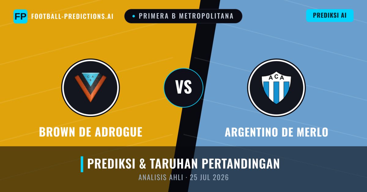 Brown de Adrogué vs Argentino de Merlo — prediksi dan pratinjau pertandingan