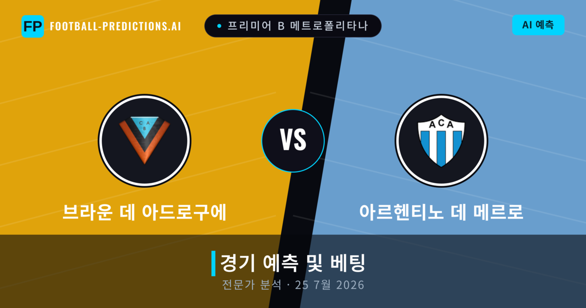 브라운 데 아드로구에 대 아르헨티노 데 메르로 — 경기 예측 및 프리뷰