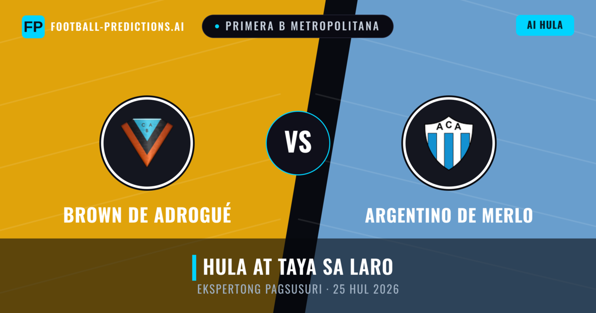 Brown de Adrogué vs Argentino de Merlo — hula at preview ng laban