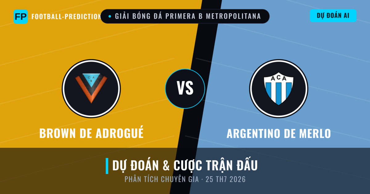 Brown de Adrogué vs Argentino de Merlo — dự đoán và xem trước trận đấu