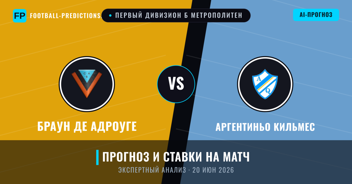 Браун де Адроуге – Аргентиньо Кильмес — прогноз и превью матча