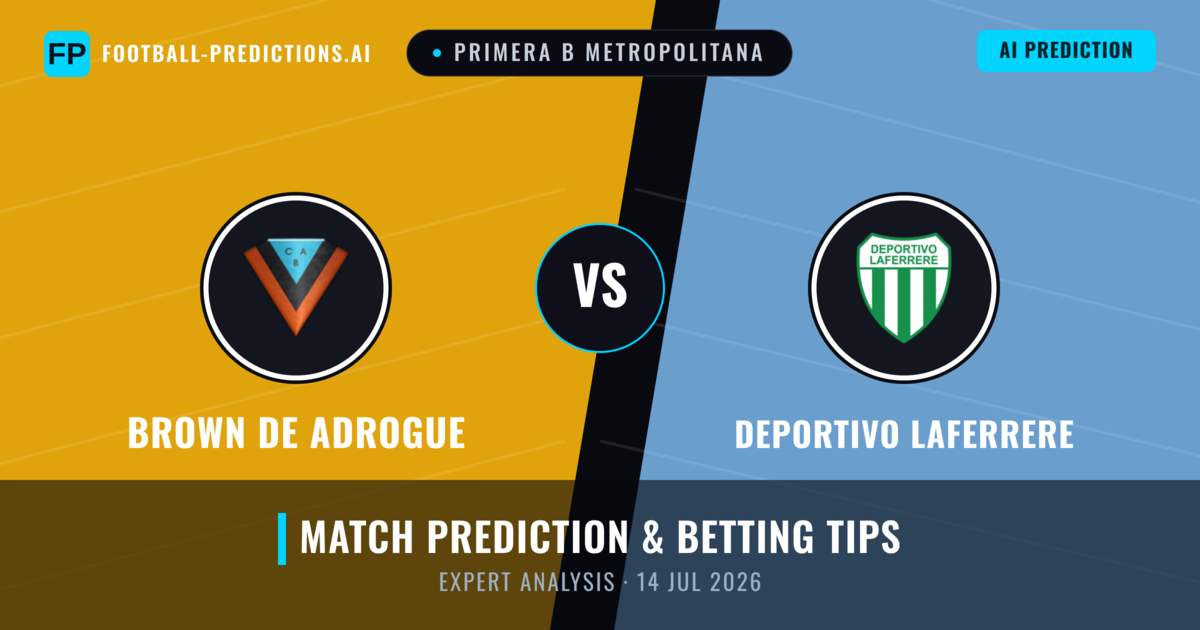 Brown DE Adrogue vs Deportivo Laferrere — match prediction & preview