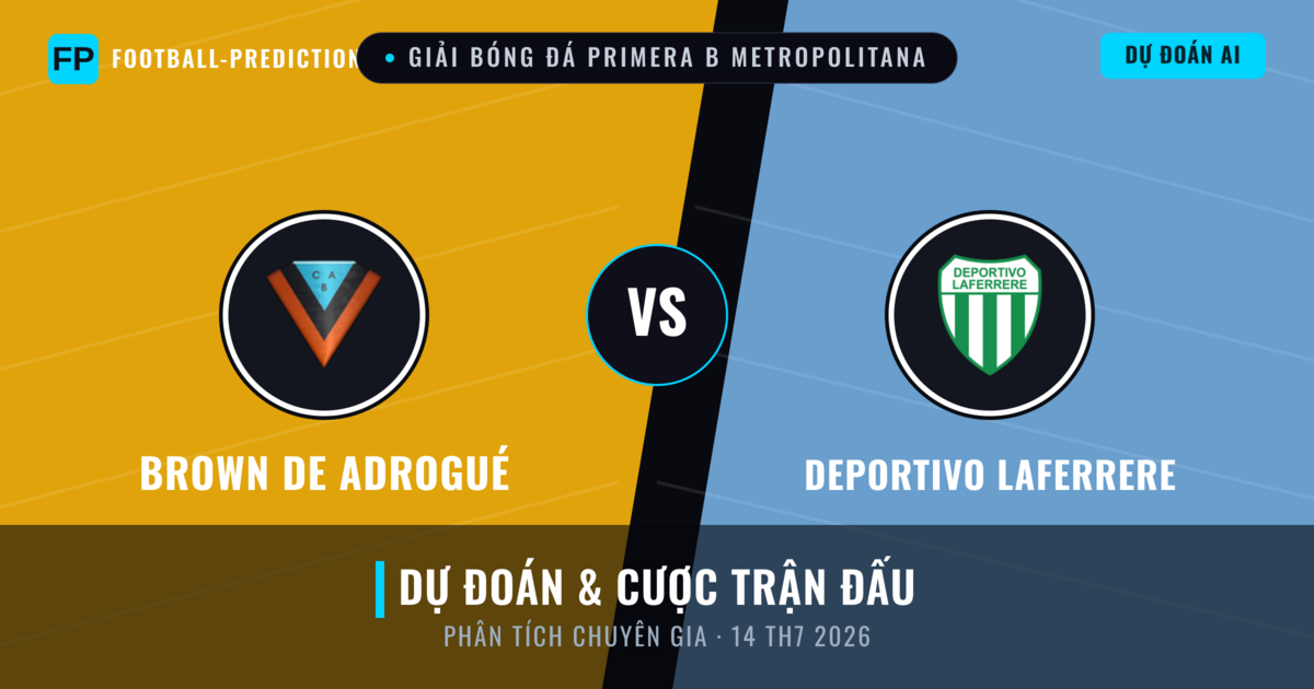 Brown de Adrogué vs Deportivo Laferrere — dự đoán và xem trước trận đấu