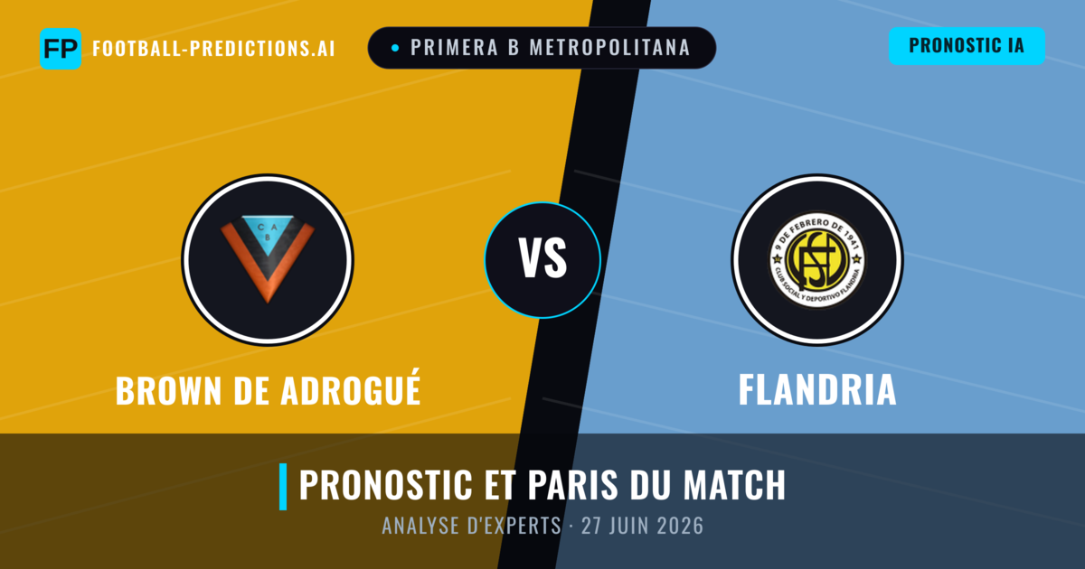 Brown de Adrogué vs Flandria — pronostic et avant-match