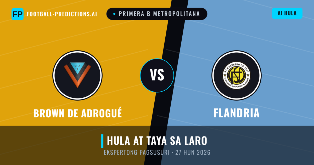 Brown de Adrogué vs Flandria — hula at preview ng laban