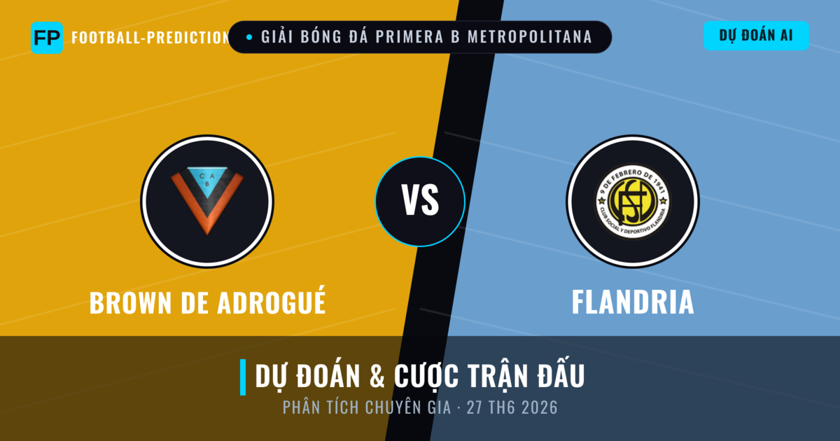 Brown de Adrogué vs Flandria — dự đoán và xem trước trận đấu