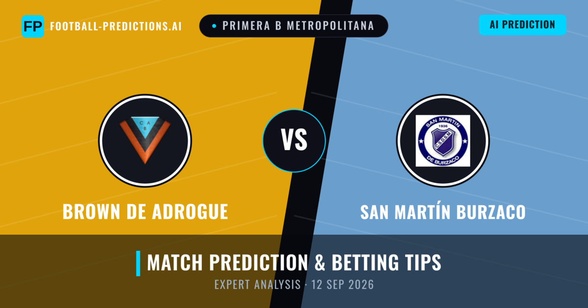 Brown DE Adrogue vs San Martín Burzaco — match prediction & preview