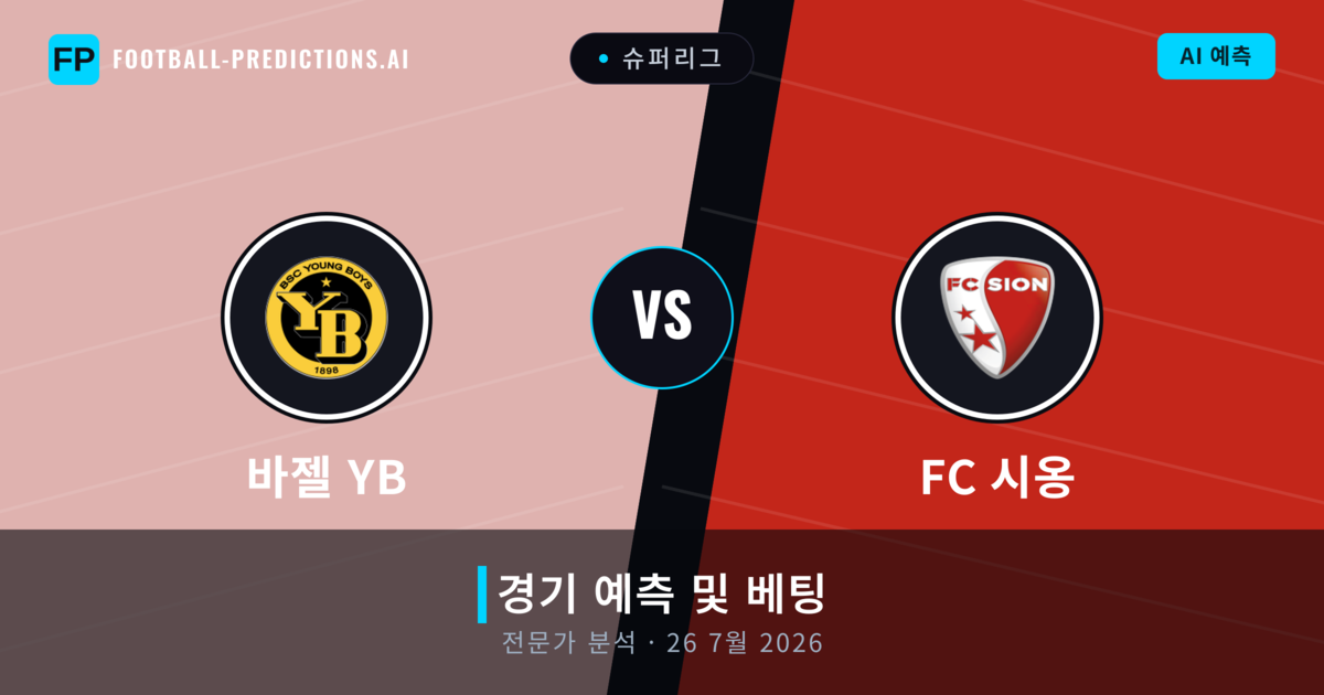 바젤 YB 대 FC 시옹 — 경기 예측 및 프리뷰