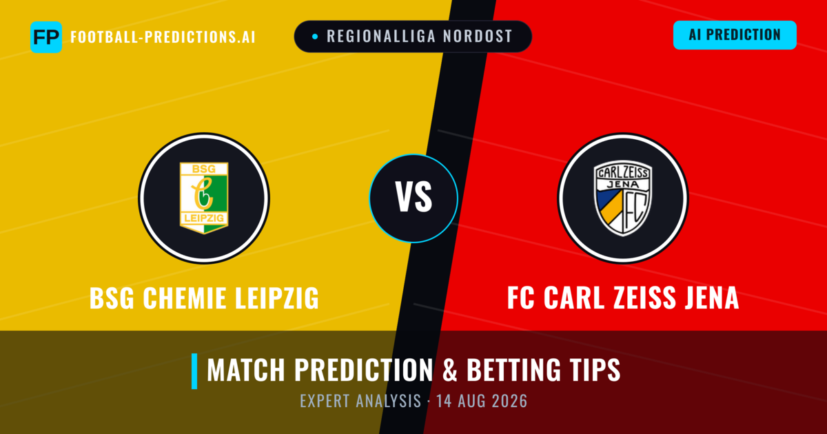 BSG Chemie Leipzig vs FC Carl Zeiss Jena — match prediction & preview