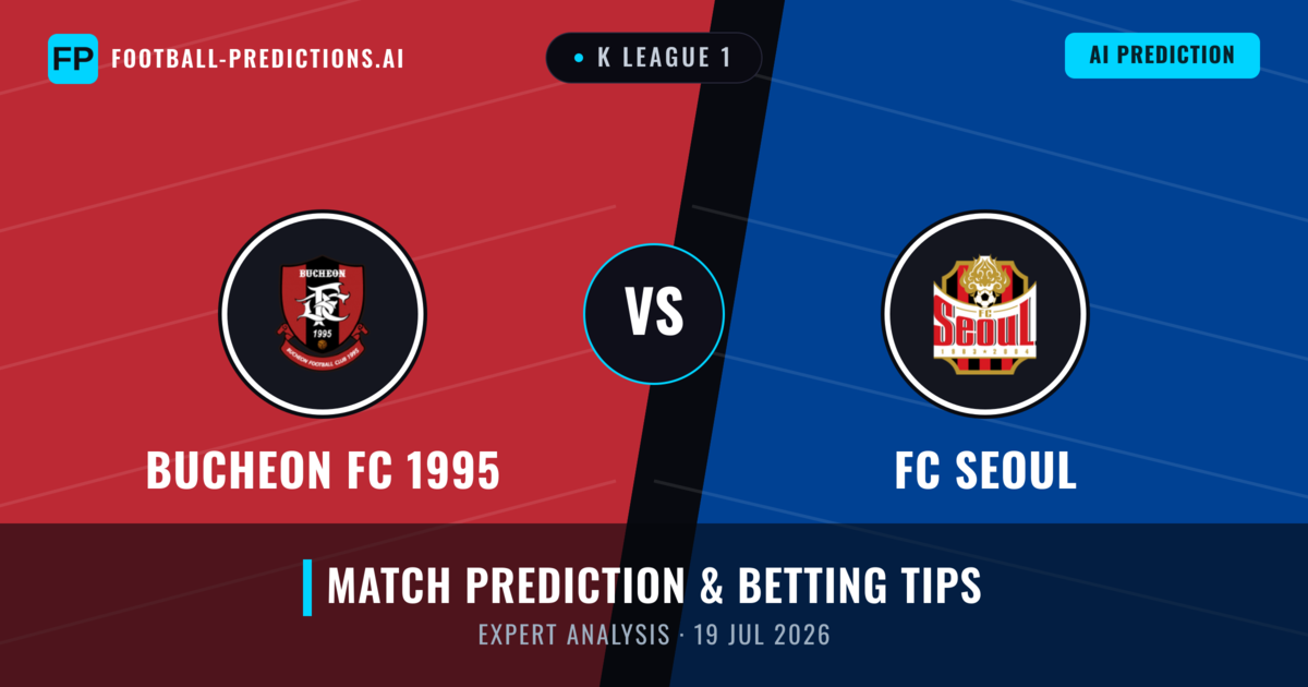 Bucheon FC 1995 vs FC Seoul — match prediction & preview