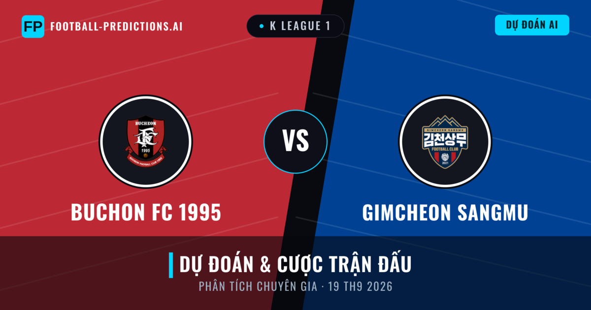 Buchon FC 1995 vs Gimcheon Sangmu — dự đoán và xem trước trận đấu