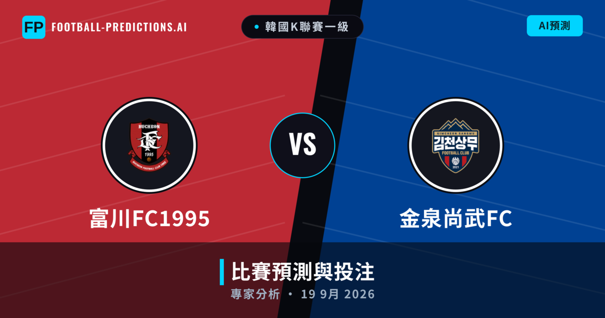 富川FC1995 vs 金泉尚武FC — 比赛预测和前瞻