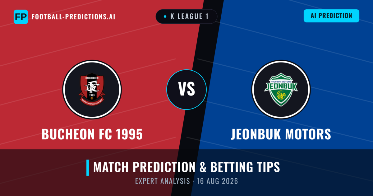 Bucheon FC 1995 vs Jeonbuk Motors — match prediction & preview