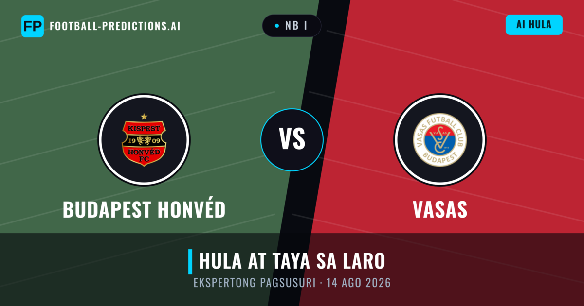 Budapest Honvéd vs Vasas — hula at preview ng laban