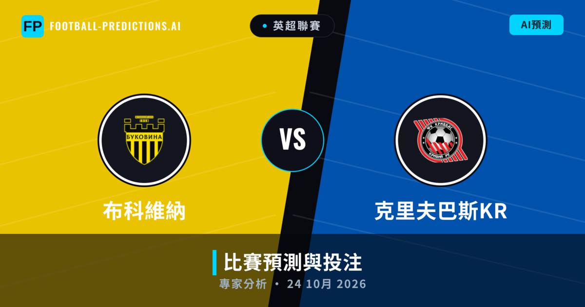 布科維納 vs 克里夫巴斯KR — 比赛预测和前瞻