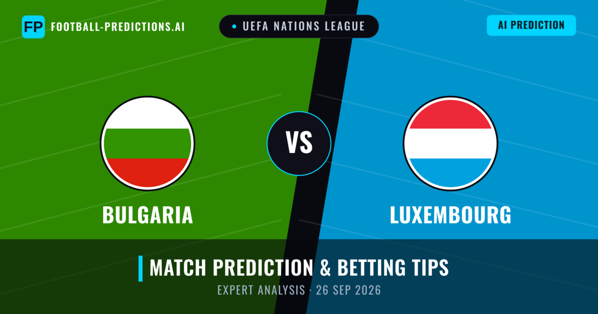 Bulgaria vs Luxembourg — match prediction & preview