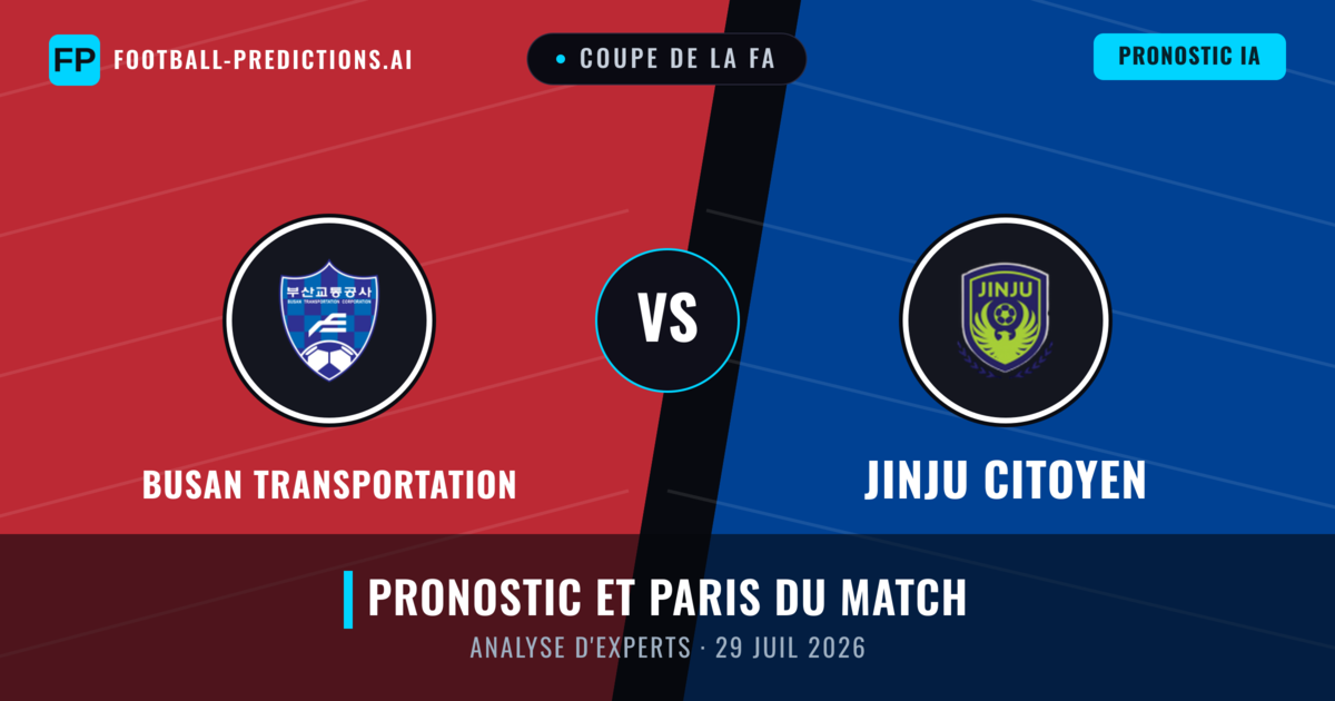 Busan Transportation vs Jinju Citoyen — pronostic et avant-match