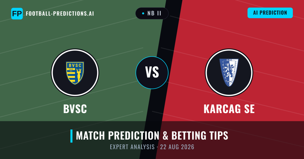 BVSC vs Karcag SE — match prediction & preview