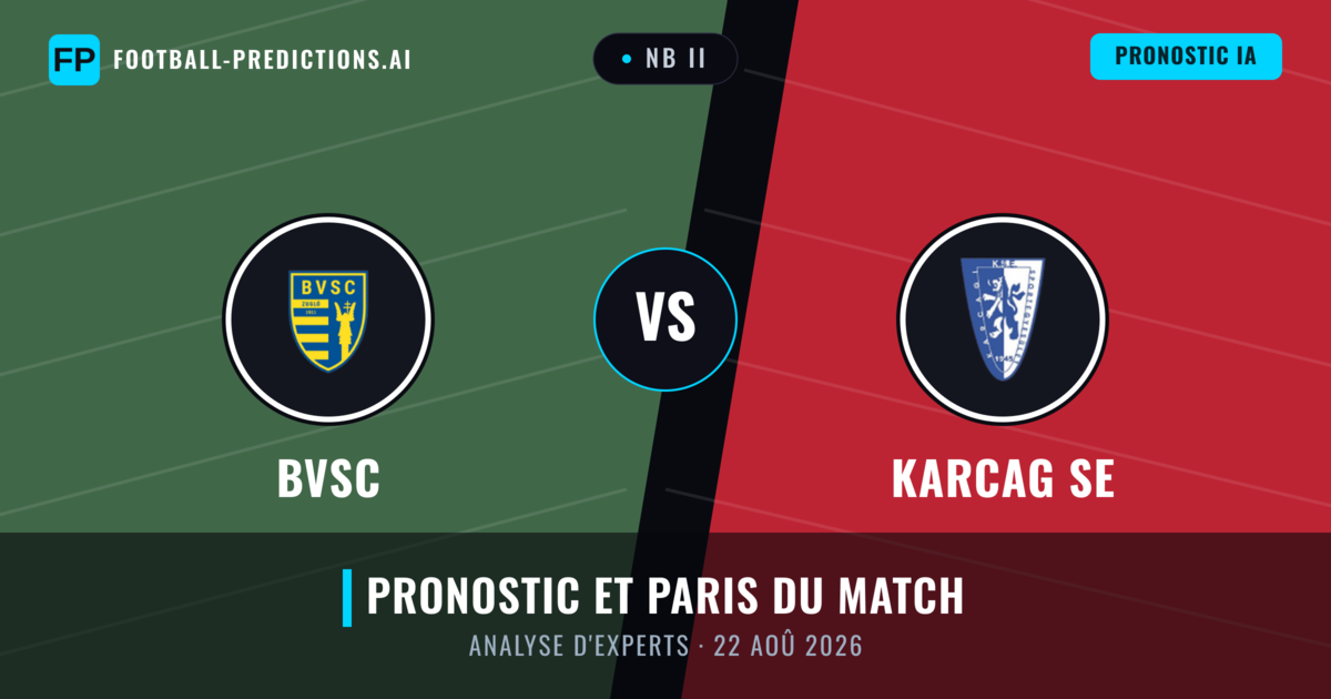 BVSC vs Karcag SE — pronostic et avant-match