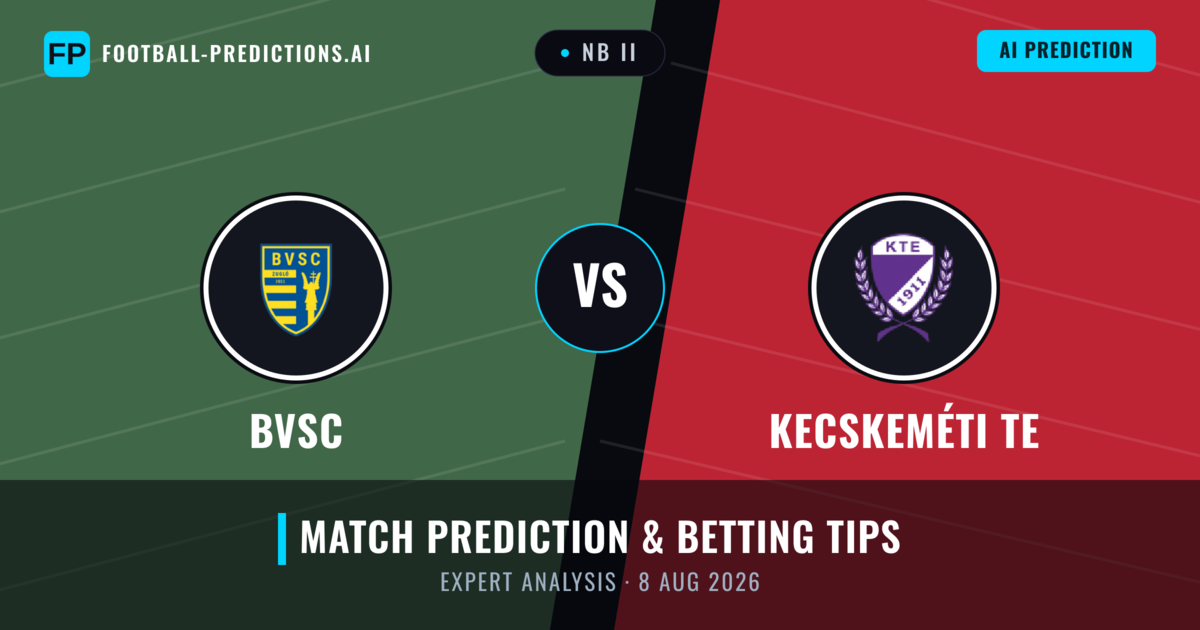 BVSC vs Kecskeméti TE — match prediction & preview