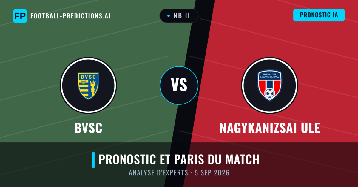 BVSC vs Nagykanizsai ULE — pronostic et avant-match