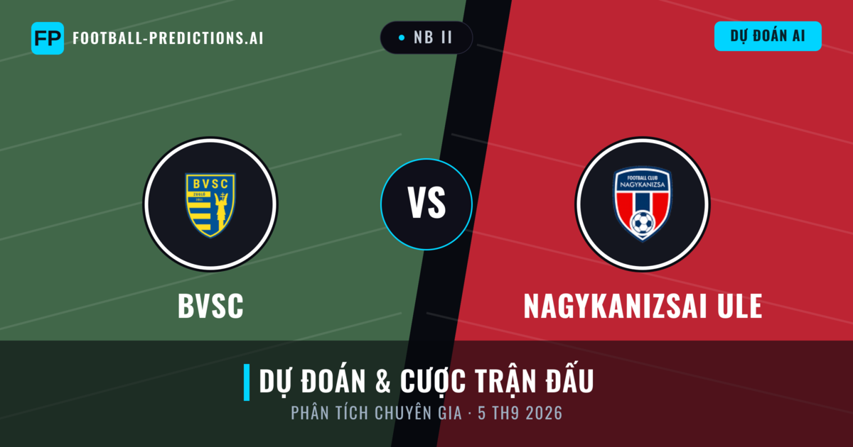 BVSC vs Nagykanizsai ULE — dự đoán và xem trước trận đấu