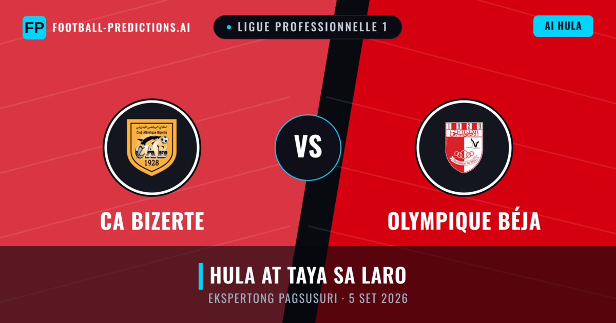 CA Bizerte vs Olympique Béja — hula at preview ng laban