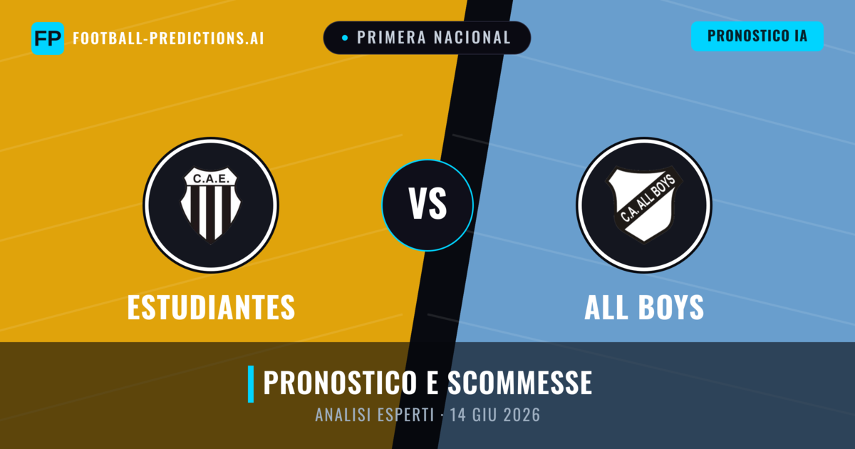 Estudiantes vs All Boys — pronostico e anteprima del match