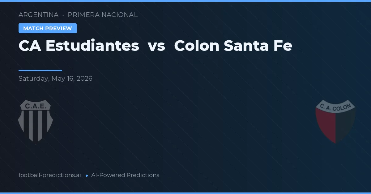Estudiantes vs Colón Santa Fe — pronostico e anteprima del match