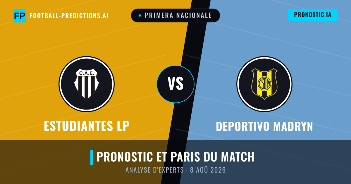 Estudiantes LP vs Deportivo Madryn — pronostic et avant-match