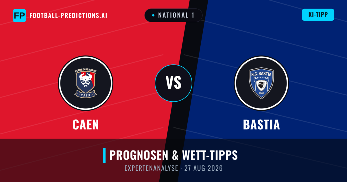 Caen vs Bastia — Prognose und Spielvorschau
