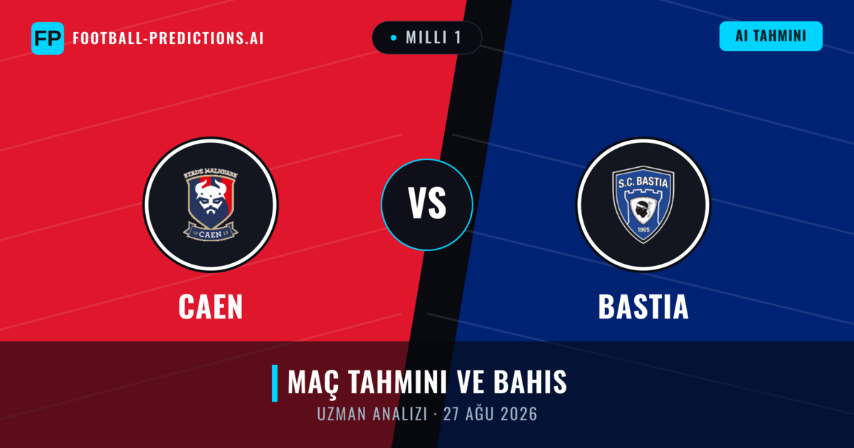 Caen - Bastia — maç tahmini ve önizleme