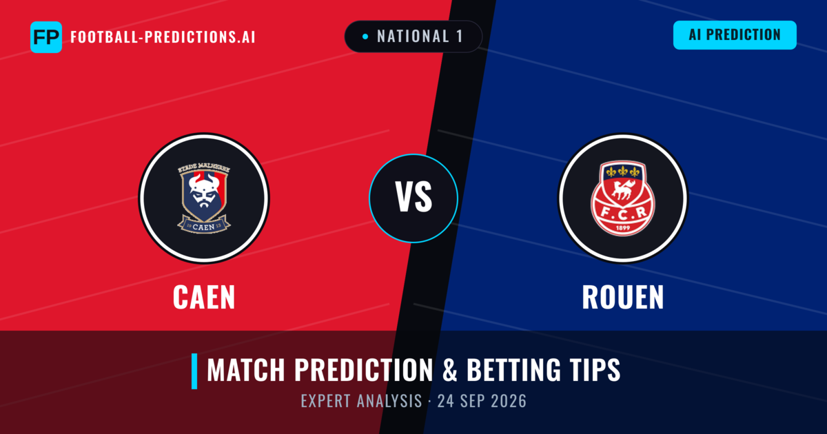 Caen vs Rouen — match prediction & preview