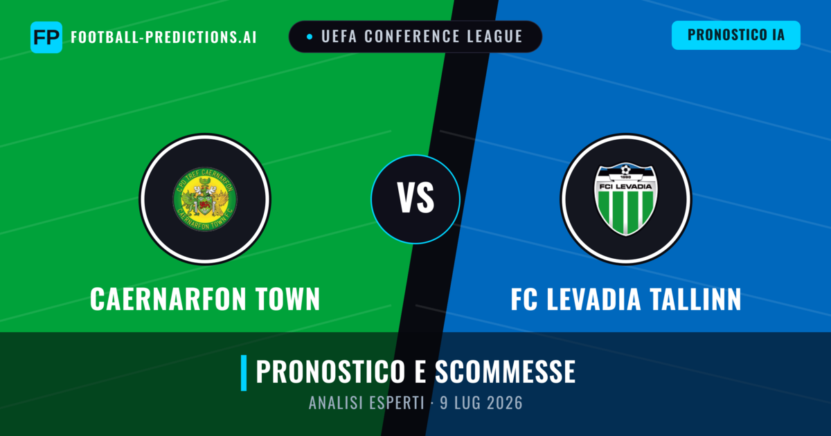 Caernarfon Town vs FC Levadia Tallinn — pronostico e anteprima del match