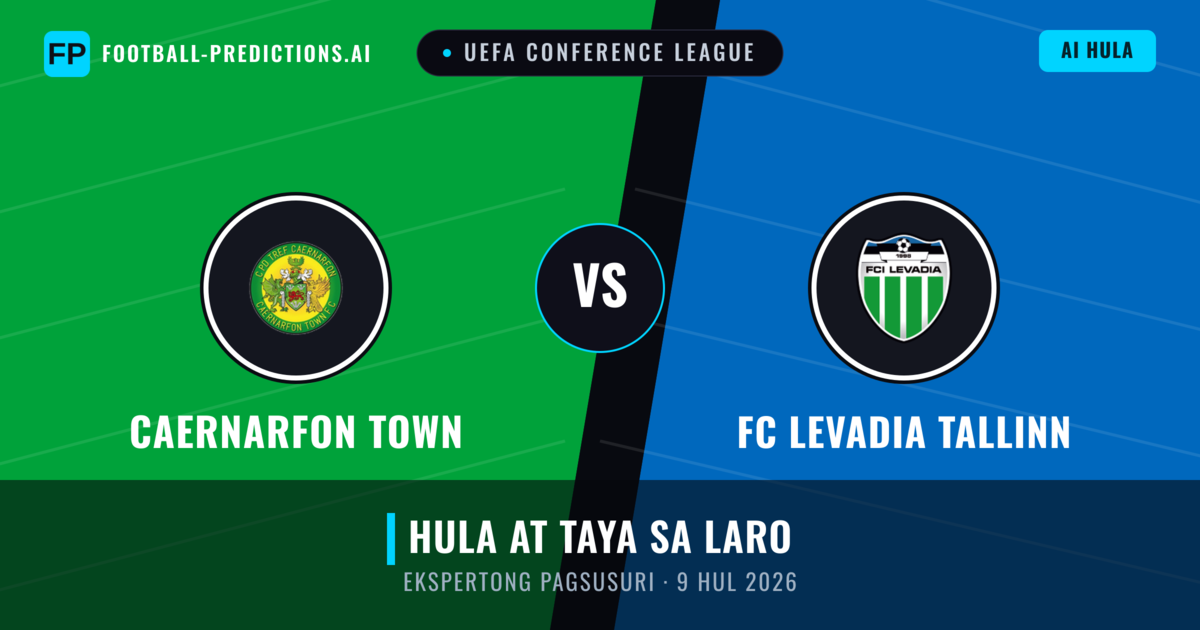 Caernarfon Town vs FC Levadia Tallinn — hula at preview ng laban
