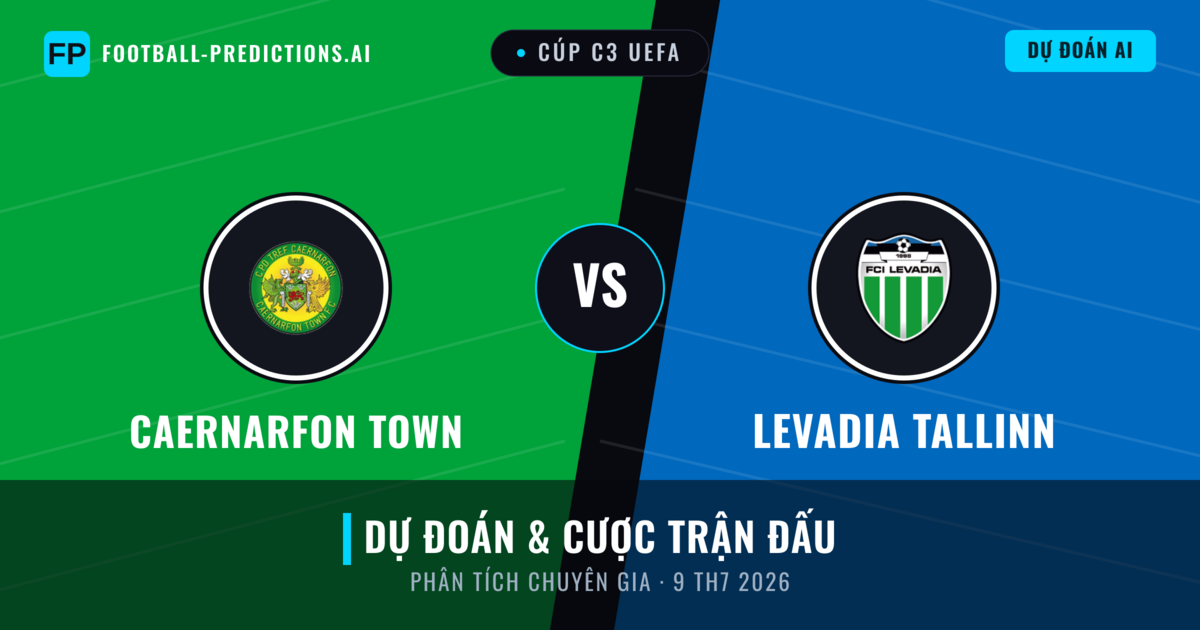 Caernarfon Town vs Levadia Tallinn — dự đoán và xem trước trận đấu