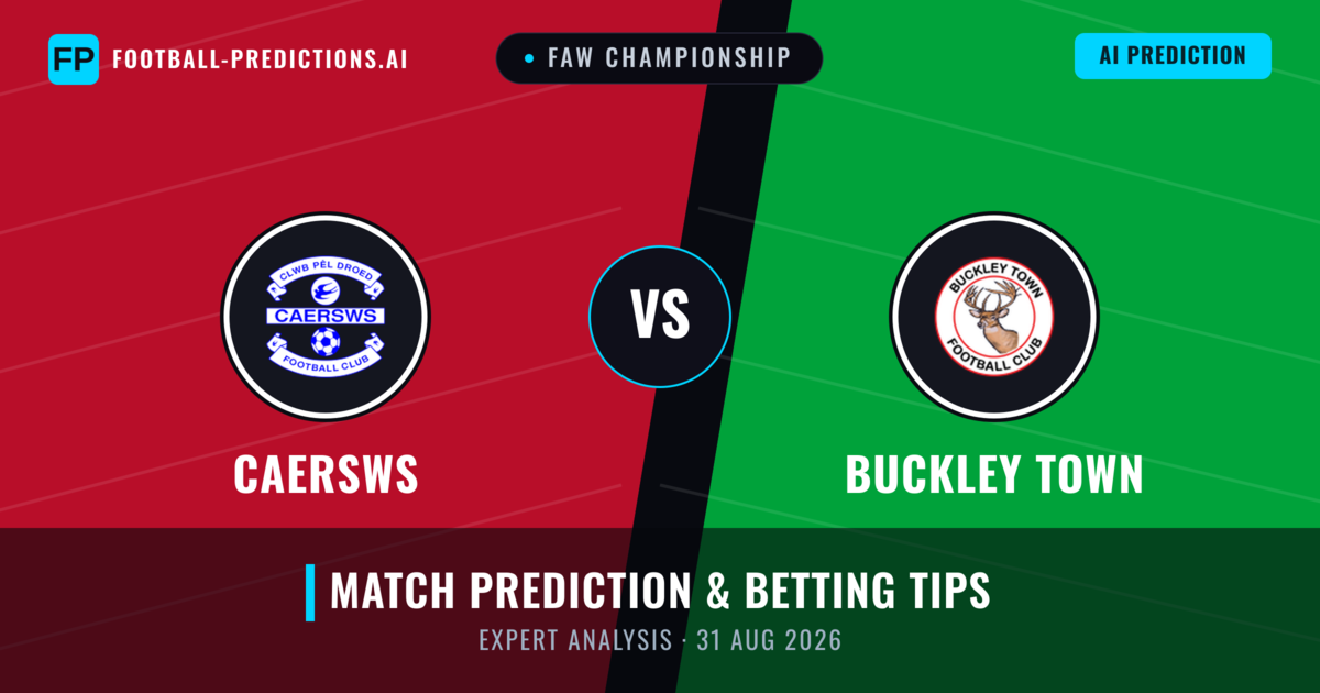Caersws vs Buckley Town — match prediction & preview