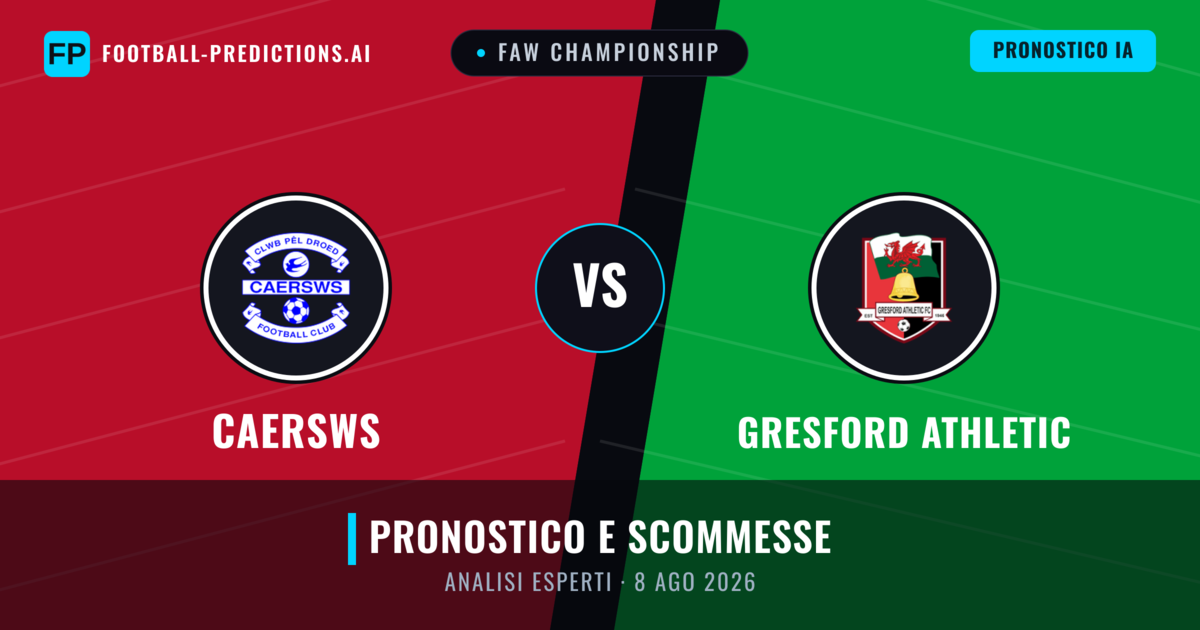 Caersws vs Gresford Athletic — pronostico e anteprima del match