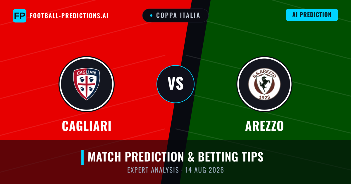 Cagliari vs Arezzo — match prediction & preview
