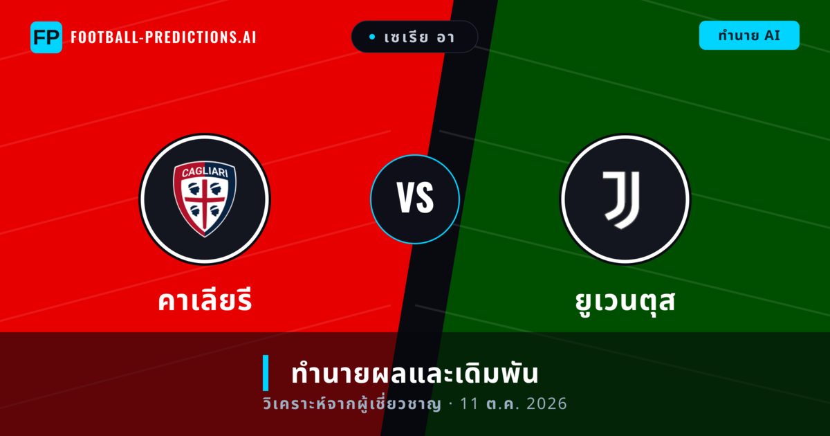 คาเลียรี พบ ยูเวนตุส — ทำนายผลและพรีวิวการแข่งขัน