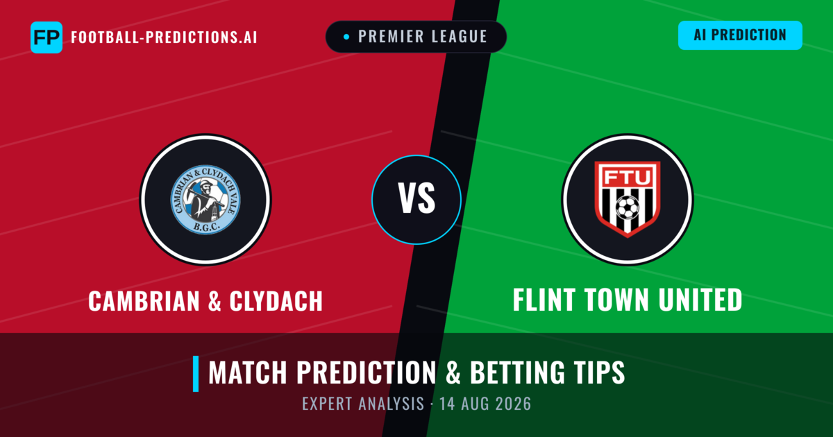 Cambrian & Clydach vs Flint Town United — match prediction & preview
